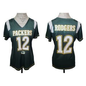 NFL Team Apparel Green Bay Packers Aarron Rodgers No. 12 Short Sleeve Jersey